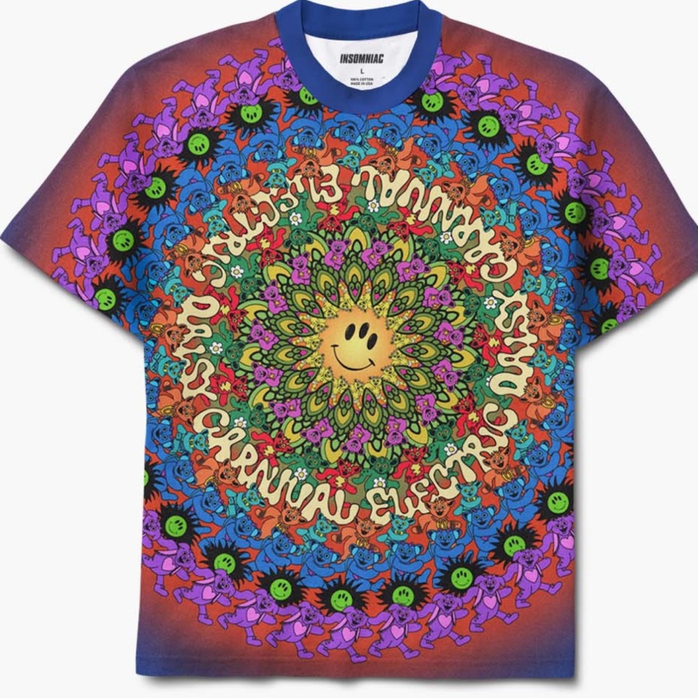 NWOT Insomniac Electric Daisy Carnival (EDC) shirt- UNISEX L